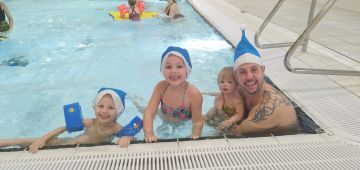 Familie Nieuwjaarsduik op 2 januari 